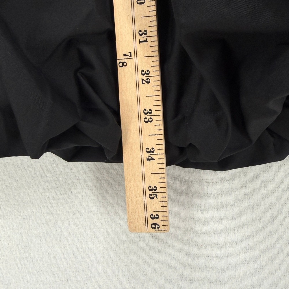 ENZA COSTA Poplin Bubble Skirt Women XS Black Cotton Midi Elastic Waist Casual - Picture 15 of 16